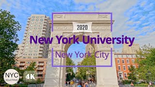 4k60 New York City: New York University (NYU) Campus Tour (2020)