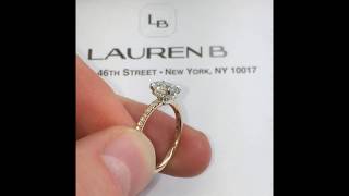 1.30 ct Oval Diamond Two-Tone Engagement Ring