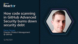 How code scanning in GitHub Advanced Security burns down security debt