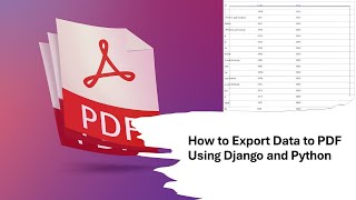 How to exporting data to PDF using Django and Python #django #python