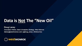 Opening Keynote: Data Is Not the New Oil