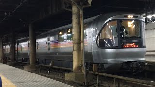 【名ホームに響く電源車音】24系カシオペア紀行　返却回送上野駅13番線発車　EF81-95が引率