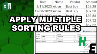 Apply Multiple Sorting Rules in Excel
