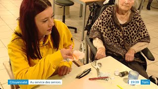 Les jeunes en service civique auprès des personnes âgées