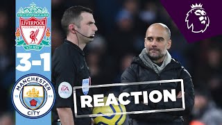 PEP REACTS TO LIVERPOOL DEFEAT | LIVERPOOL 3-1 MAN CITY