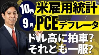 「9月PCEデフレータ、10月米雇用統計」まるっと解説！米国経済指標と為替動向！