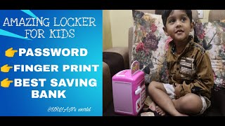 #kiddy bank# best money saving  bank for kids❤️ ,#sensor #finger print #