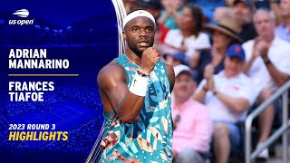 Adrian Mannarino vs. Frances Tiafoe Highlights | 2023 US Open Round 3