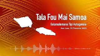 Radio Samoa - News from Samoa (12 DEC 2023)