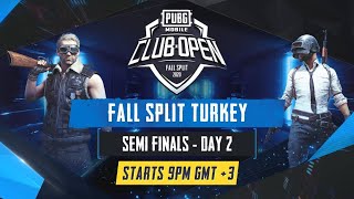 [Türkçe] PMCO Türkiye Yarı Final Aşaması 2. Gün | | Fall Split | PUBG MOBILE CLUB OPEN 2020