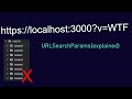 How URLSearchParams work in JS (+ window.location.search)
