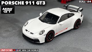 『MY MINI CAR WORLD』UNBOXING MINI GT 1/64 PORSCHE 911 GT3