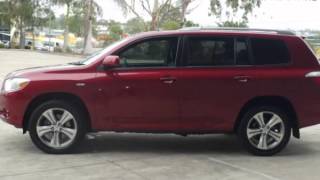 2008 Toyota Kluger GSU40R KX-S Red 5 Speed Automatic Wagon