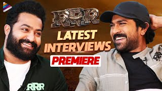 RRR Movie Latest Interviews PREMIERE | Jr NTR | Ram Charan | Alia | SS Rajamouli | MM Keeravani