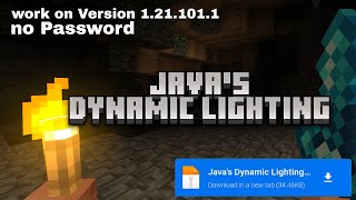 Minecraft new java dynamic lighting | how to install java dynamic lighting 🔥 #minecraft
