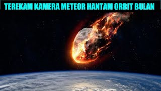 Heboh, Terekam Kamera Detik-detik Sebuah Meteor Menghantam Bulan #Shorts