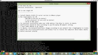 devstack installation video low quality