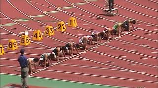 男子100m予選1組　2008年　第35回全日本中学校陸上競技選手権大会