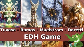 Tuvasa vs Ramos vs Maelstrom vs Daretti EDH / CMDR game play for Magic: The Gathering