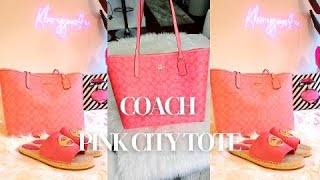 Kharyzma: UNBOXING| COACH SUMMER SIGNATURE| Pink LemonadeTote