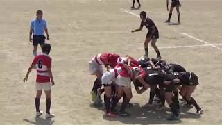 筑紫丘vsぎんなん 2019福岡県中学ラグビー大会 予選リーグ