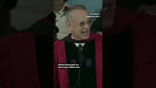 Tom Hanks jokes he never went to Harvard during his commencement speech. #shorts