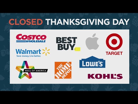 What is open on Thanksgiving Day in Minnesota?