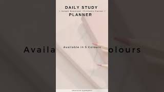 Study Schedule Printable Planner