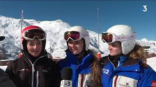 Aux Menuires, en Savoie, le bac a déjà commencé pour les élèves en option ski