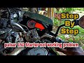 pulsar starter motor repair || pulsar self start not working