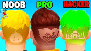 NOOB vs PRO vs HACKER In Hair Tatto Barbershop Master | With Oggy And Jack | Rock Indian Gamer |