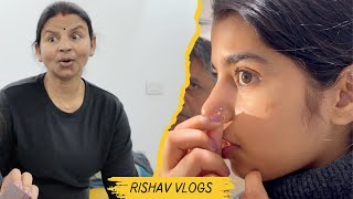 Maithili ki pehli Nosepin \u0026 Mummy ke liye surprise gift 🎁 - Rishav Vlogs