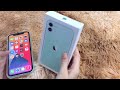 iphone 11 aesthetic unboxing asmr 🌷 in 2021 mint green camera test