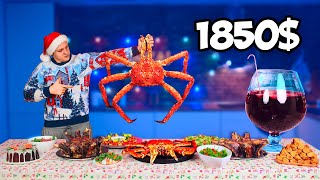 Le dîner de Noël le plus cher pour 1850$ / Caviar / Escargots / Crabe Royal / Bœ