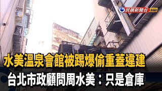 水美溫泉會館爆違建 北市市政顧問:只是倉庫－民視台語新聞