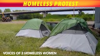 Homeless Protest In Bemidji, Minnesota