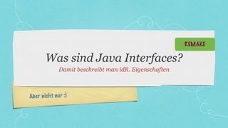 #10 Java Tutorial: Interfaces #neue Version