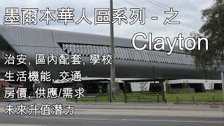 102 墨爾本華人區系列 - Clayton 治安如何, 房價, 供應需求, 配套升值潛力 (中文字幕) [土澳TV]