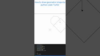 How to draw geometric shape by python code 'Turtle' #codeSource