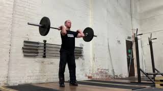 Tempo paused front squat