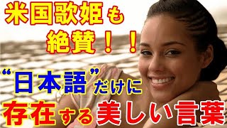 【海外の反応】米国歌姫も絶賛！日本語にしか存在しない美しい言葉に世界が感動！「翻訳できない日本語」【日本と世界の気になる話題】