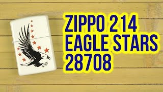 Распаковка Zippo 214 Eagle Stars (28708)