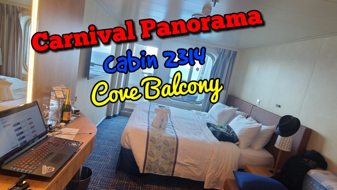 Carnival Panorama Cove Balcony Cabin 2314 - YouTube