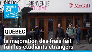 Québec : la majoration des frais fait fuir les étudiants non-Québécois • FRANCE 24
