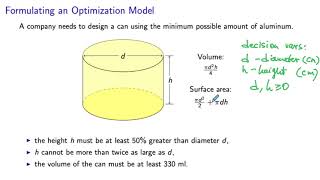 Formulating an Optimization Model