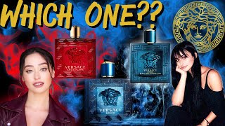 Girls choose from Versace EROS Trifecta! Which is the king? Men’s fragrance compliment battle!