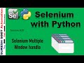 #20 Selenium with Python | How to Handle Multiple Windows in selenium | Browser Tabs