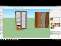 การออกแบบตู้เสื้อผ้า อย่างง่าย sketchup