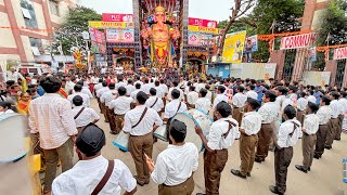 Khairathabad Ganesh RSS Swayamsevaks organized a Ghosh performance at the renowned | Hyderabad