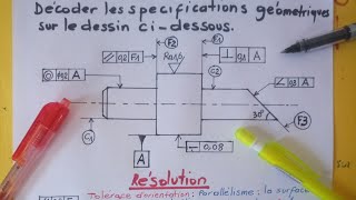 Tolérances géométriques| TD | sur les tolérances géométriques